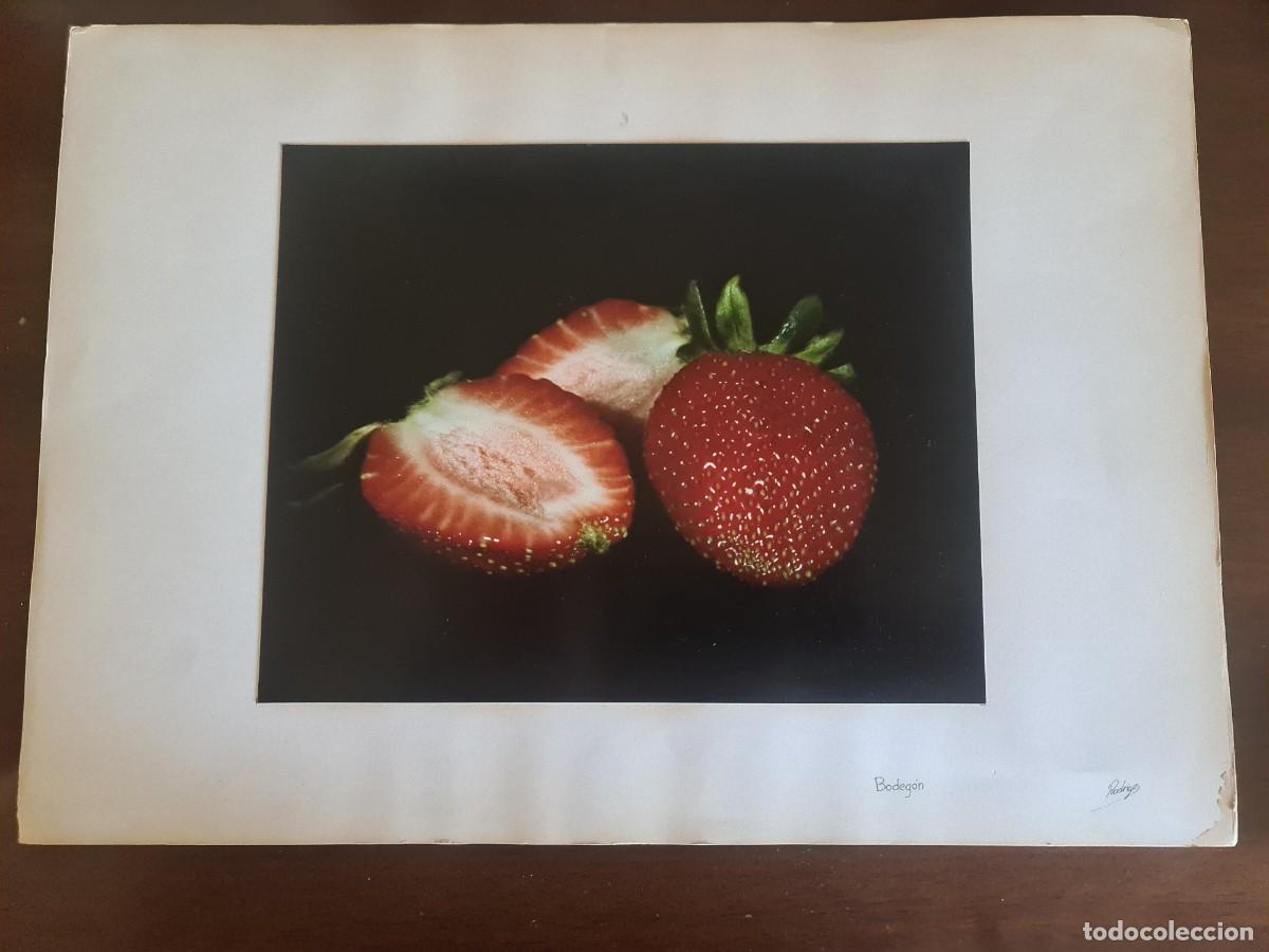 Fotograf&iacute;a antigua: Rodrigo Mosquera Mart&iacute;nez. (Rodrigo Mezquera). 1984. Bodeg&oacute;n de Fresas. Impresi&oacute;n CIBACHROME
