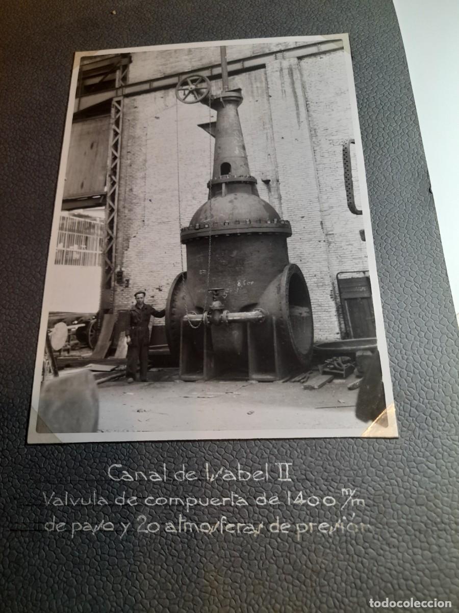 Fotograf&iacute;a antigua: Fotograf&iacute;a &rdquo;CANAL DE ISABEL II &rdquo; V&aacute;lvula de compuerta