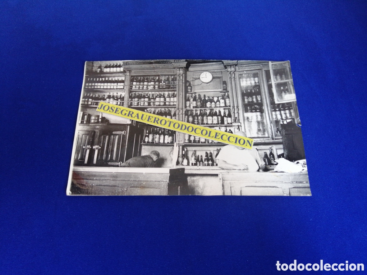 Fotograf&iacute;a antigua: BODEGA - LICORER&Iacute;A - CAMAREROS FOTOGRAF&Iacute;A ANTIGUA SIGLO PASADO