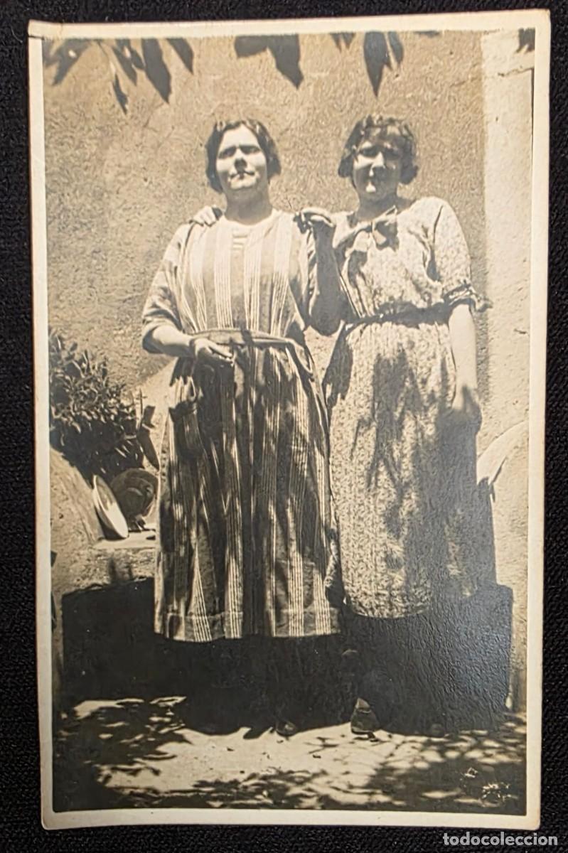Fotograf&iacute;a antigua: P.1139 Antigua Postal Fotogr&aacute;fica Original &ndash; Retrato de Dos Mujeres &ndash; Fotograf&iacute;a Familiar Vintage