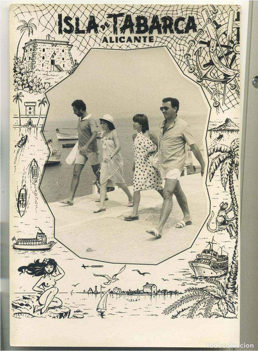 Fotograf&iacute;a antigua: FOTOGRAFIA RECUERDO DE VISITA A LA ISLA DE TABARCA EN ALICANTE 1983
