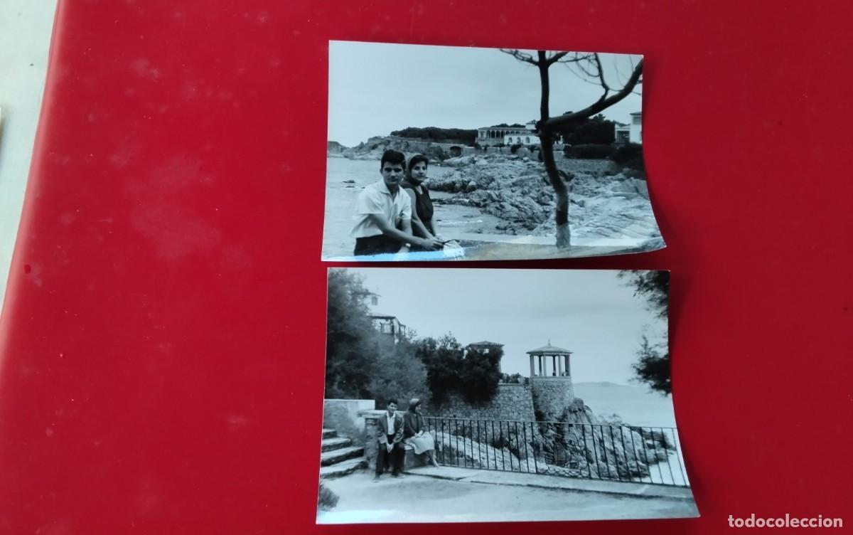 Fotograf&iacute;a antigua: S'AGARO , DOS FOTOGRAFIAS A&Ntilde;O 1963 , MEDIDAS APROX 10,5 X 7,5 CTM