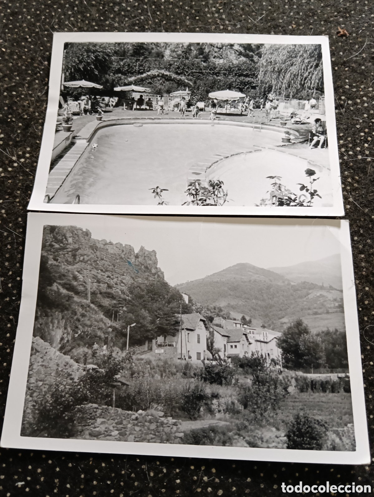 Fotograf&iacute;a antigua: Dos fotograf&iacute;as de partes de Ribas de Fresero, cerca de la Molina, miden 11 x 7,5 cm