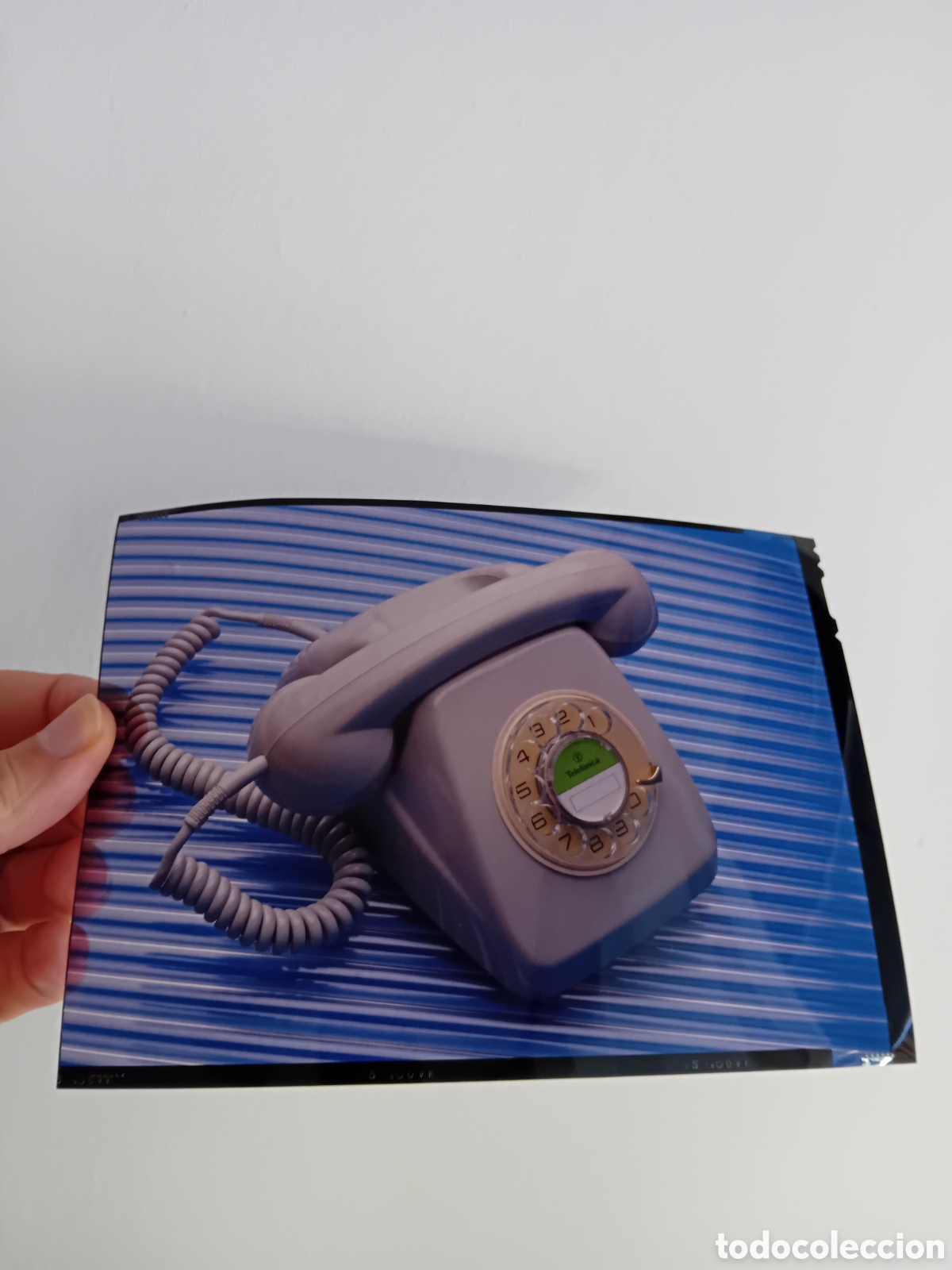 Fotograf&iacute;a antigua: DIAPO GRAN FORMATO TELEFONO TELEFONICA. FOTO PROFESIONAL. A&Ntilde;OS 90