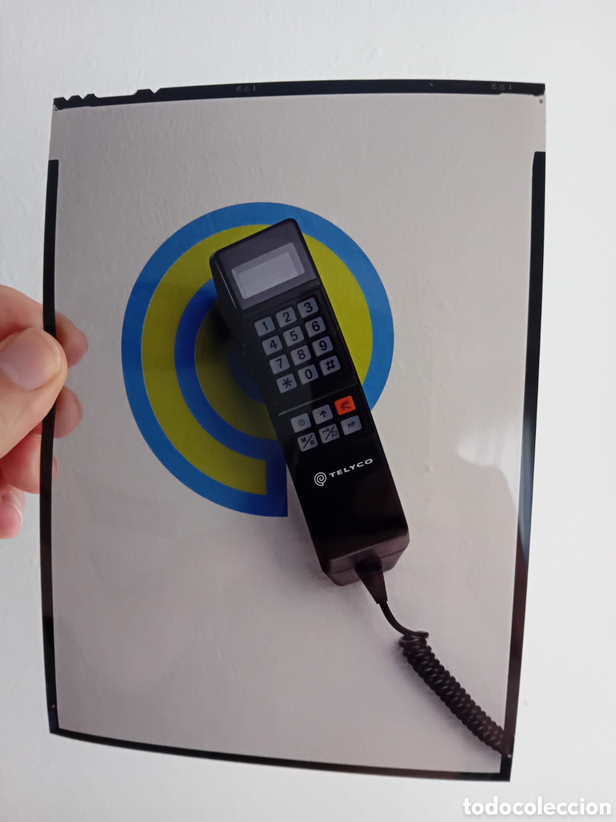 Fotograf&iacute;a antigua: DIAPO GRAN FORMATO TELEFONO TELYCO TELEFONICA. FOTO PROFESIONAL. A&Ntilde;OS 90