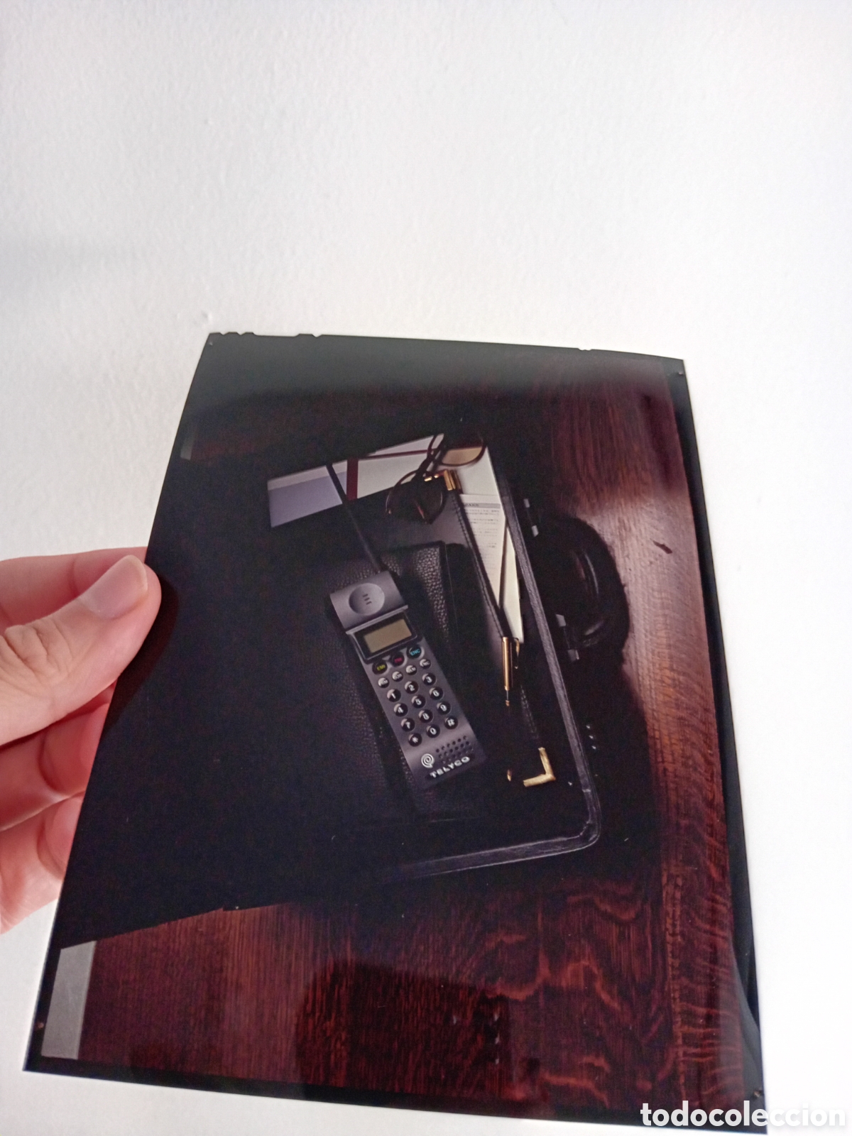 Fotograf&iacute;a antigua: DIAPO GRAN FORMATO TELEFONO TELYCO MALETIN TELEFONICA. FOTO PROFESIONAL. A&Ntilde;OS 90