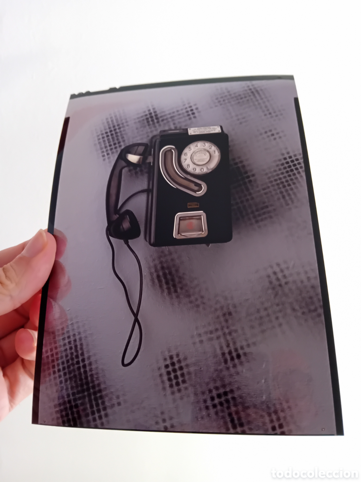 Fotograf&iacute;a antigua: DIAPO GRAN FORMATO TELEFONO CABINA TELEFONICA. FOTO PROFESIONAL. A&Ntilde;OS 90