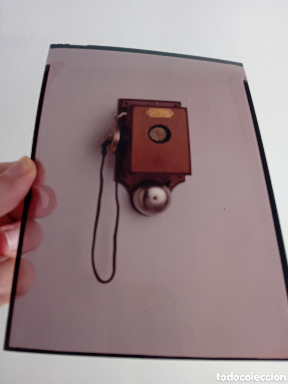 Fotograf&iacute;a antigua: DIAPO GRAN FORMATO TELEFONO TELEFONICA. FOTO PROFESIONAL. A&Ntilde;OS 90