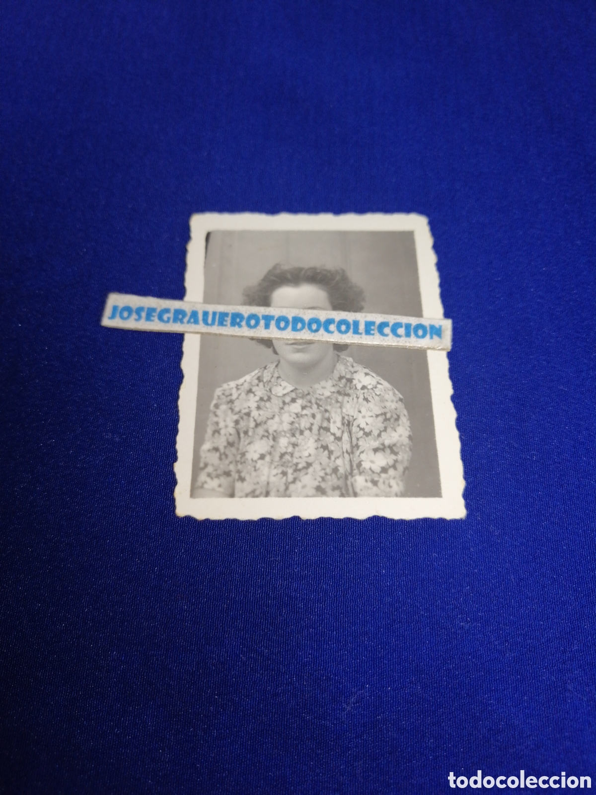 Fotograf&iacute;a antigua: MODELO POSANDO FOTO CARNET FOTOGRAF&Iacute;A ANTIGUA SIGLO PASADO