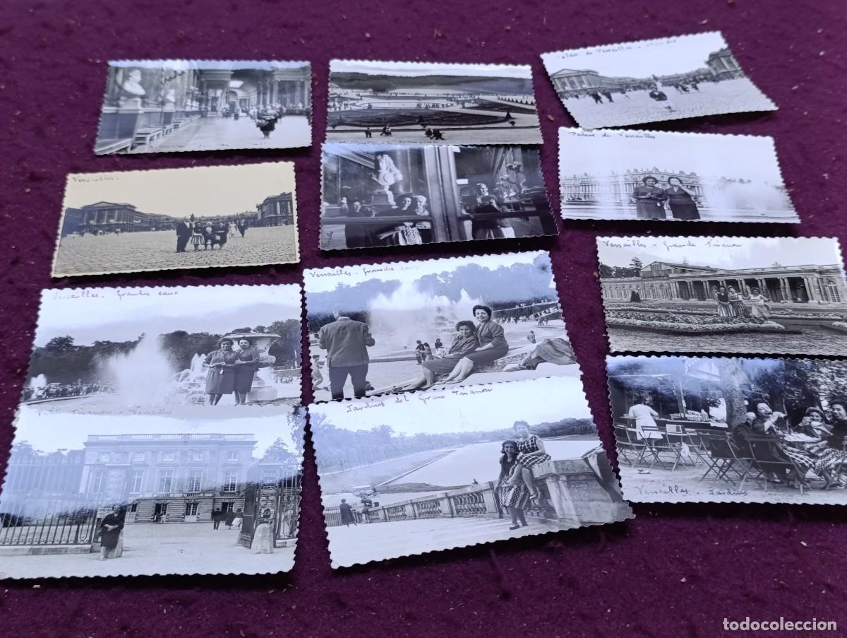Fotograf&iacute;a antigua: 1960, Lote de 12 Antiguas Fotograf&iacute;as, excursi&oacute;n a Versalles, Par&iacute;s, Francia