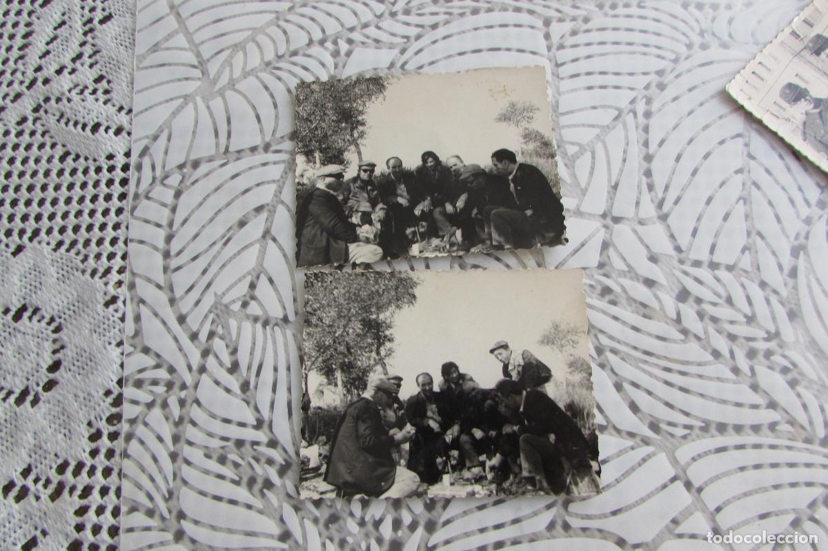 Fotograf&iacute;a antigua: 2 FOTOGRAFIAS ANTIGUAS ESCENA EN EL CAMPO AMIGOS