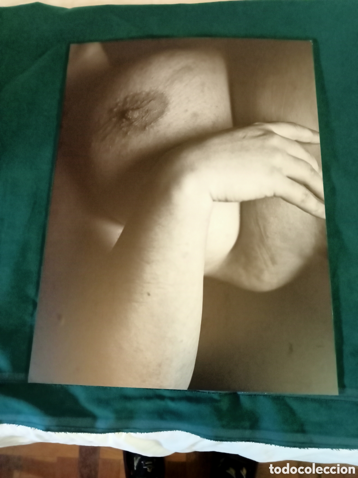 Fotograf&iacute;a antigua: Desnudo femenino fotograf&iacute;a sobre DMI. 45x60. Autor desconocido