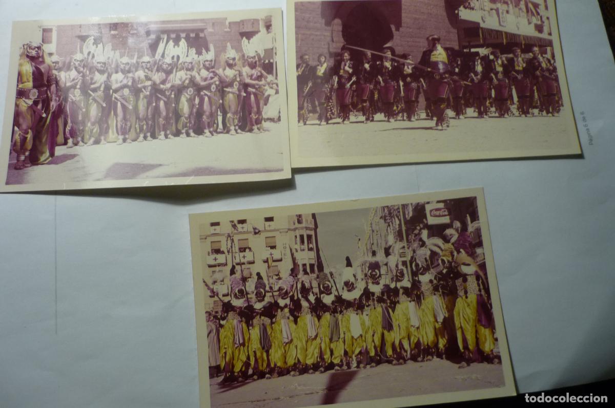 Fotograf&iacute;a antigua: lote fotografias moros y cristianos alcoy ??a&ntilde;os 6o cm
