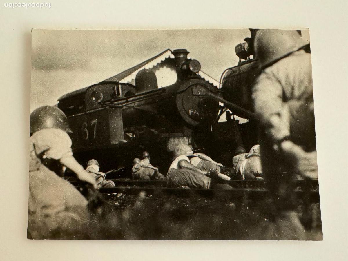 Fotograf&iacute;a antigua: TREN FERROCARRIL MILITARES - FOTOGRAFIA ANTIGUA -(116.421)