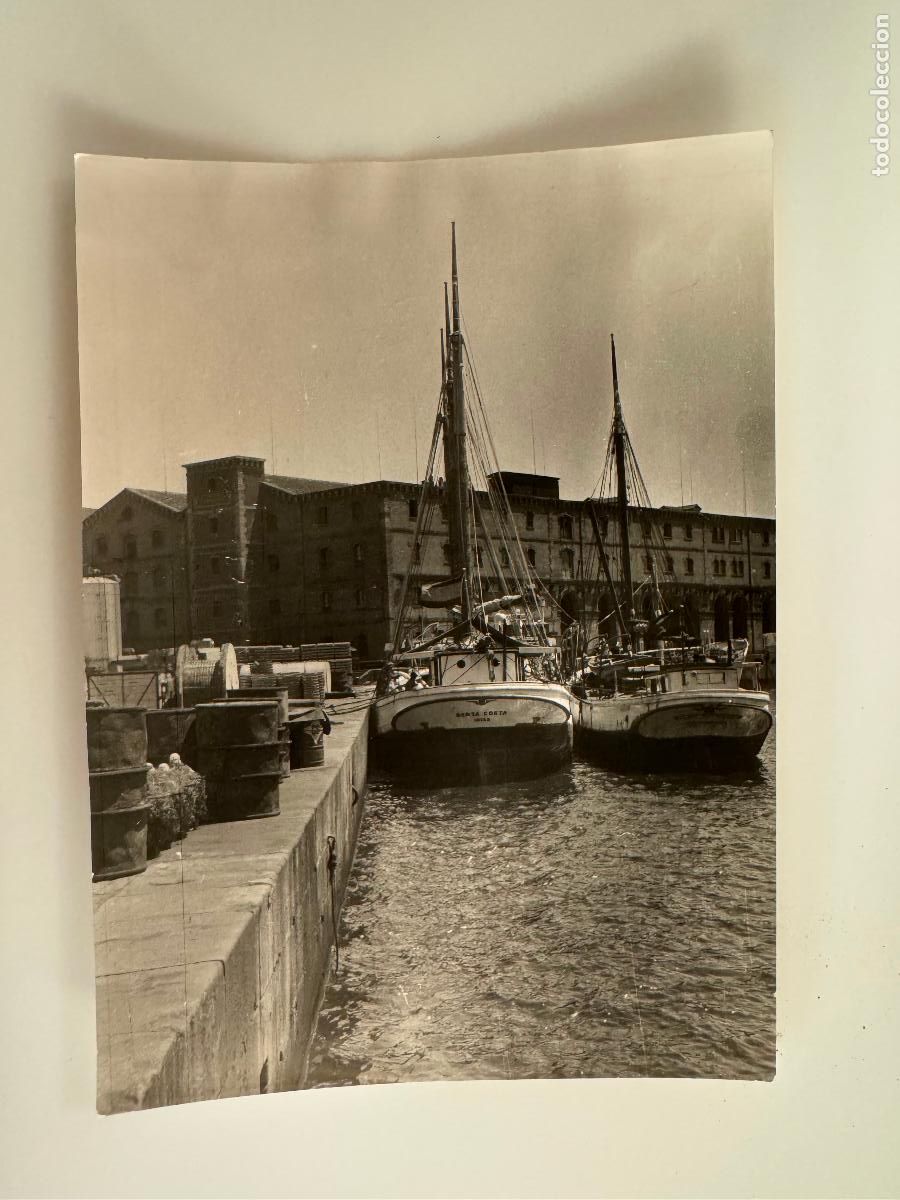 Fotograf&iacute;a antigua: BARCELONA - PUERTO - BARCOS - BERTA COSTA IBIZA - FOTOGRAFIA ANTIGUA -(K-15.546)