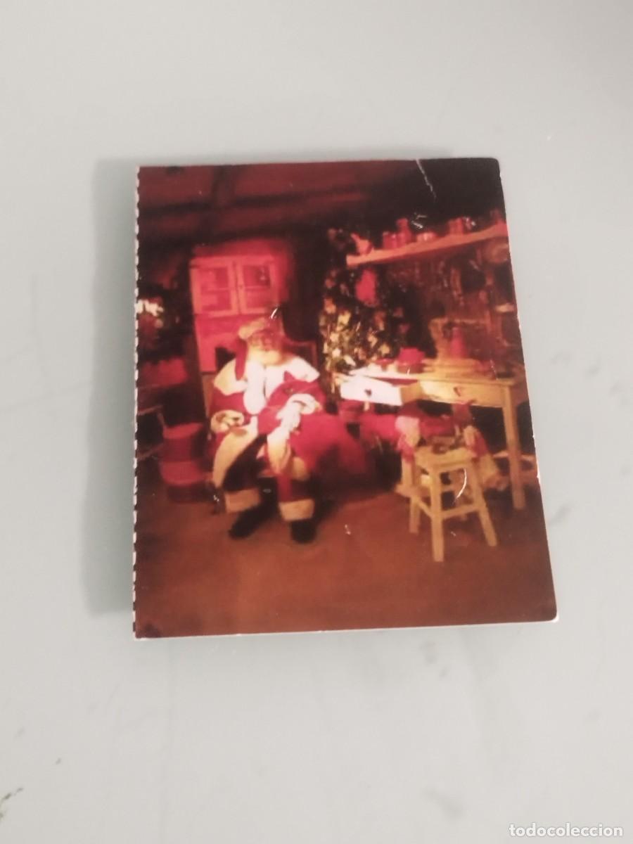 Fotograf&iacute;a antigua: Resguardo de revelado de fotos del corte ingles. Plaz Catalunya Barcelona. Motivos papa Noel, navida