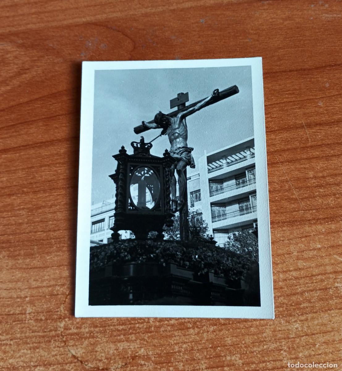 Fotograf&iacute;a antigua: Antigua fotograf&iacute;a - Paso de Cristo Hermandad de Los Negritos - Semana Santa Sevilla - A&ntilde;os 50 o 60