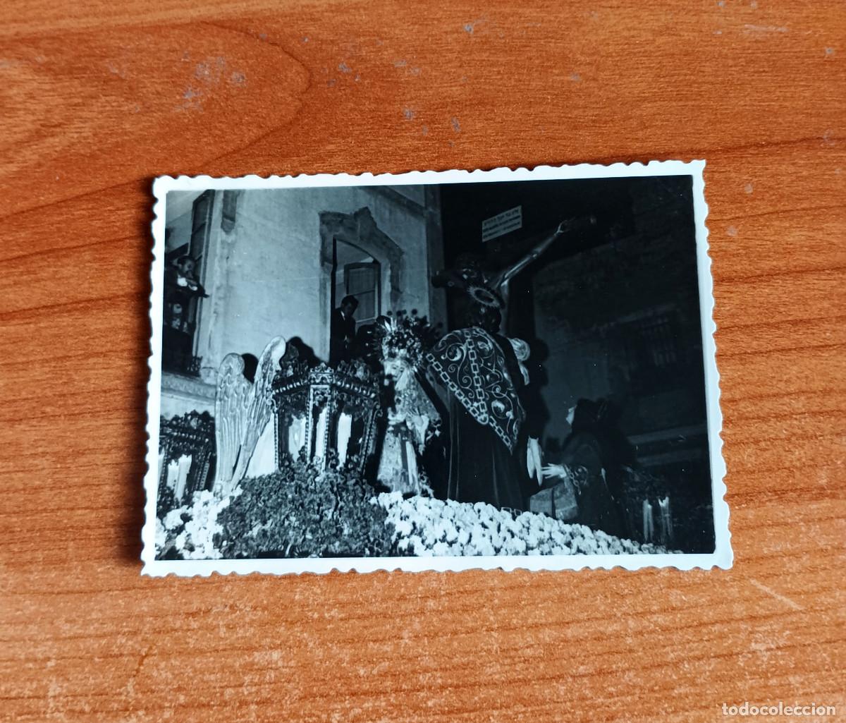 Fotograf&iacute;a antigua: Antigua fotograf&iacute;a - Paso de Cristo Hermandad de Las Aguas - Semana Santa Sevilla - A&ntilde;o 1959