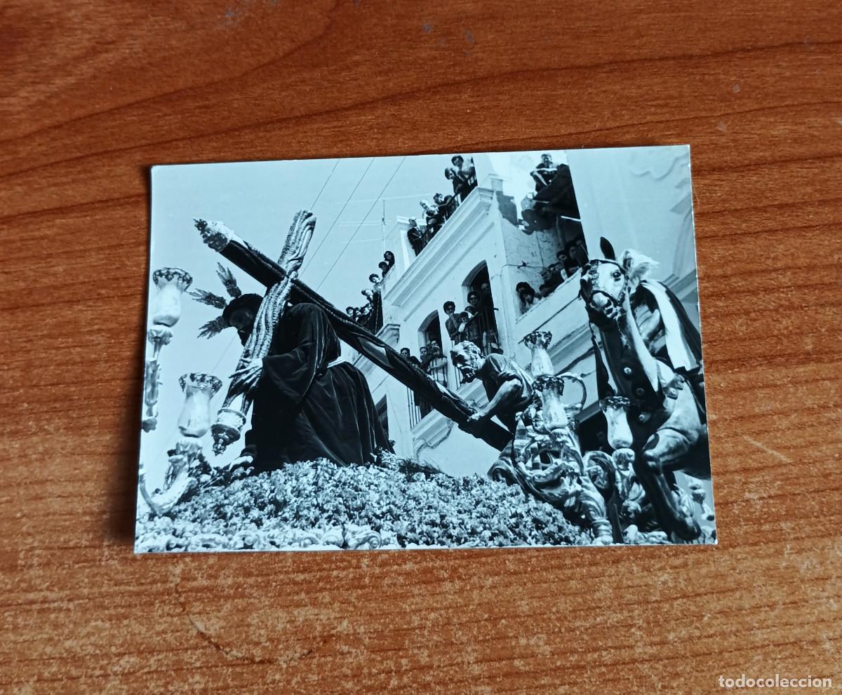 Fotograf&iacute;a antigua: Antigua fotograf&iacute;a - Paso de Cristo Hermandad Esperanza de Triana - Semana Santa Sevilla - A&ntilde;o 50/60