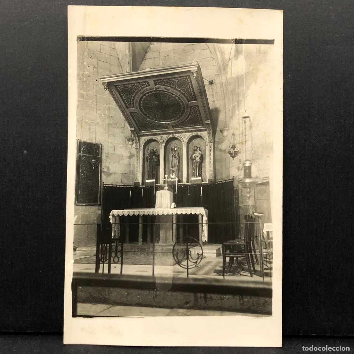 Fotograf&iacute;a antigua: PRECIOSA FOTOGRAF&Iacute;A - ALTAR MAYOR DE UNA IGLESIA DEL PIRINEO CATAL&Aacute;N - EXCURCIONISMO C. 1900 / 3404