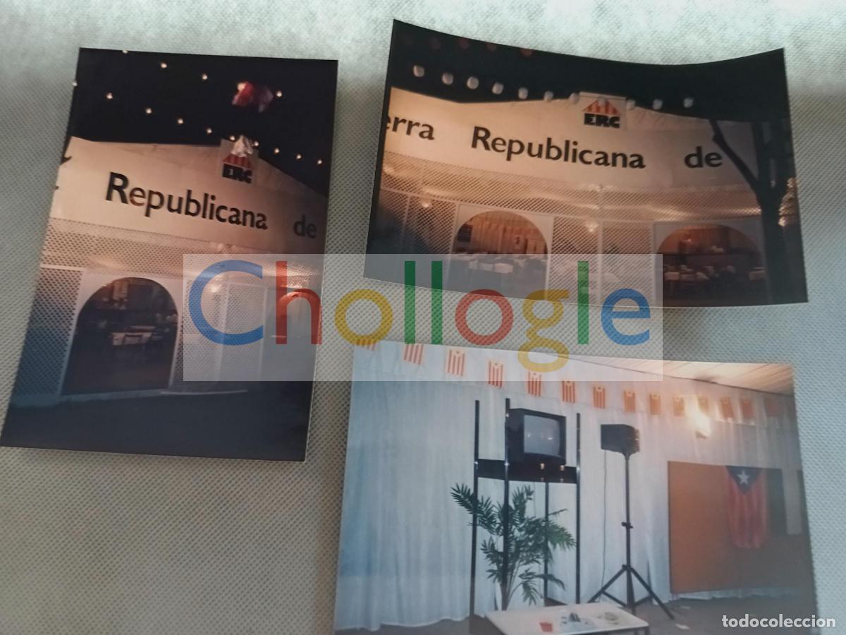 Fotograf&iacute;a antigua: Fotografias originales caseta feria abril santa coloma de gramenet ERC