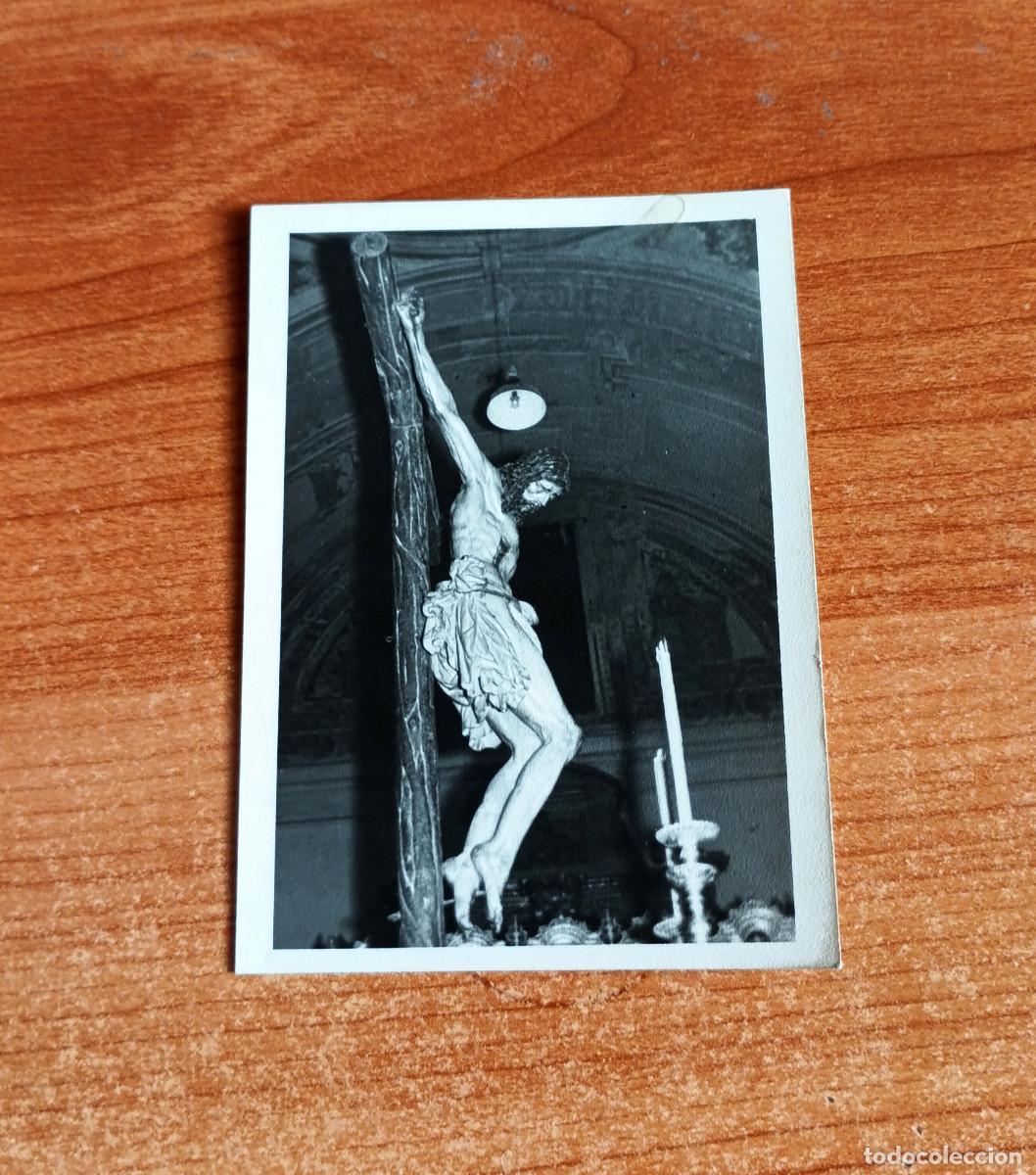 Fotograf&iacute;a antigua: Antigua fotograf&iacute;a - Paso de Cristo Hermandad de Los Estudiantes - Semana Santa Sevilla - A&ntilde;os 50/60