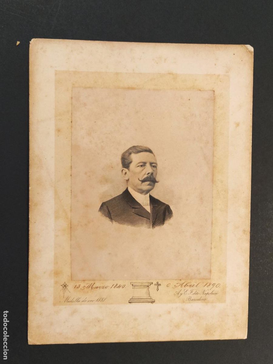 Fotograf&iacute;a antigua: MANUEL JACAS Y PLA - FOTOGRAFIA ANTIGUA - FOTO NAPOLEON , BARCELONA -(K-16.000)