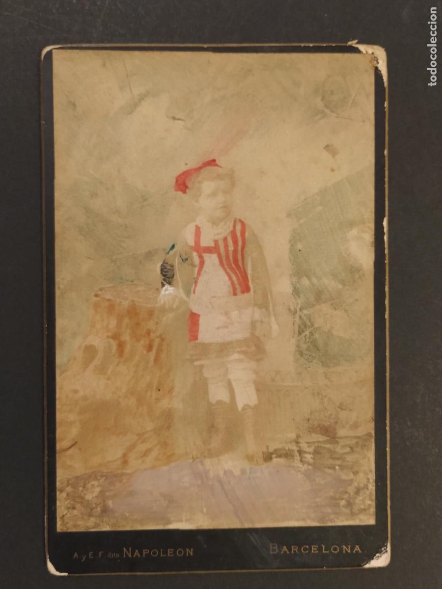 Antique Photography: NEN CATALA - FOTO NAPOLEON , BARCELONA - FOTOGRAFIA ANTIGUA -(K-16.006)
