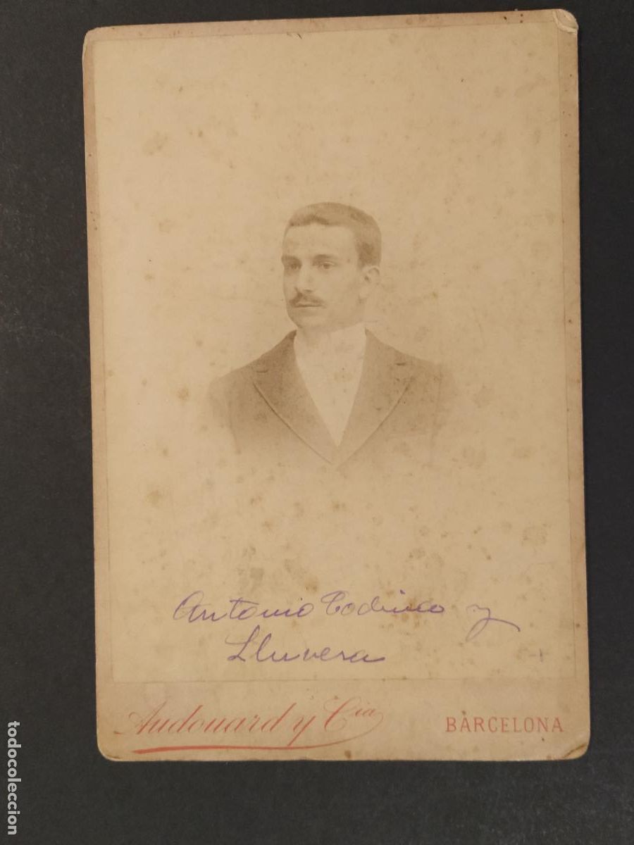 Antique Photography: ANTONIO CODINA Y LLUVERA - FOTO ADOUARD , BARCLEONA - FOTOGRAFIA ANTIGUA -(K-16.012)