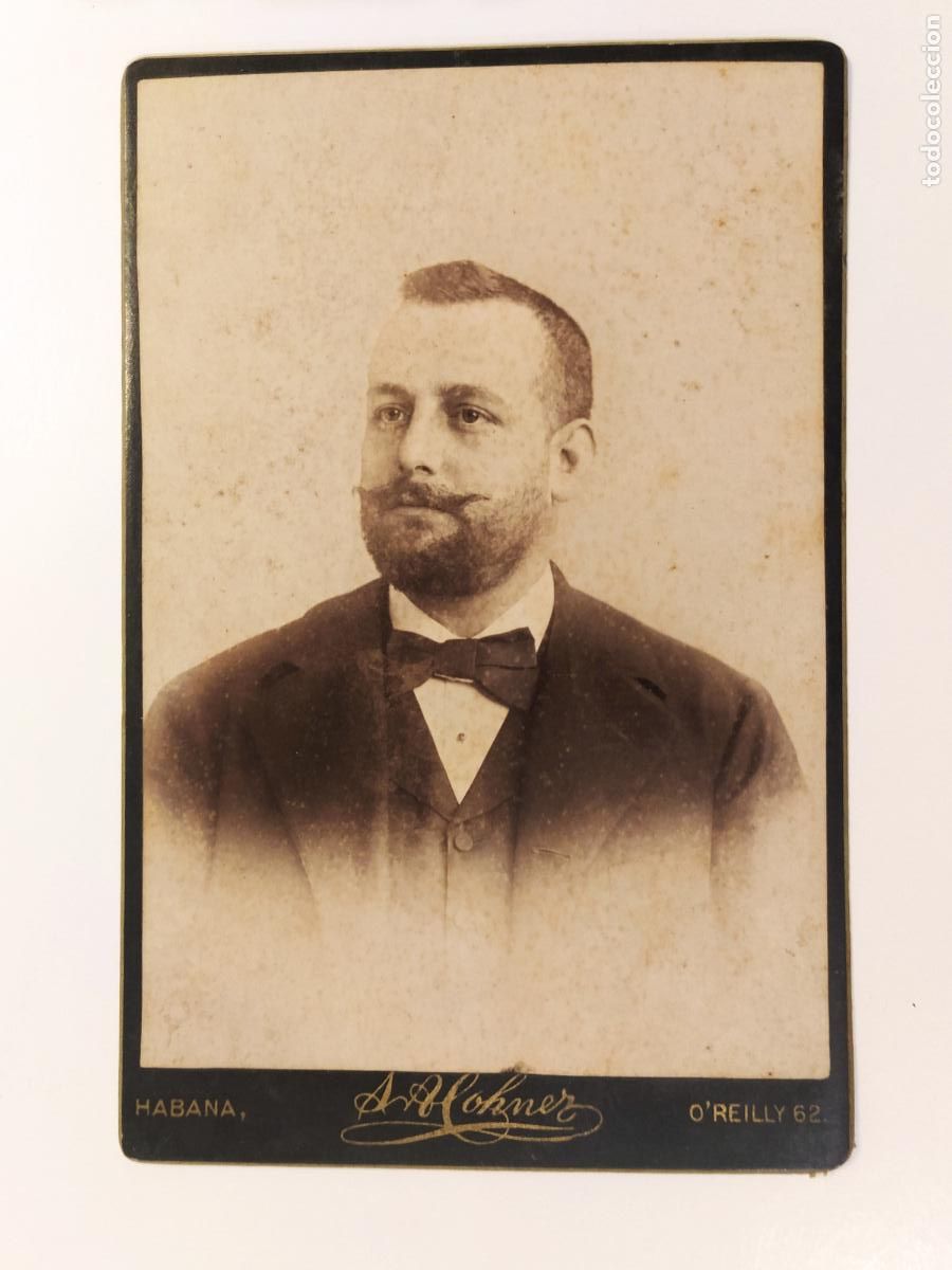 Fotograf&iacute;a antigua: EDUARDO STEINHOFER - HABANA (CUBA) A&Ntilde;O 1896 - FOTOGRAFIA ANTIGUA FIRMADA PARA MIGUEL TRIEDU