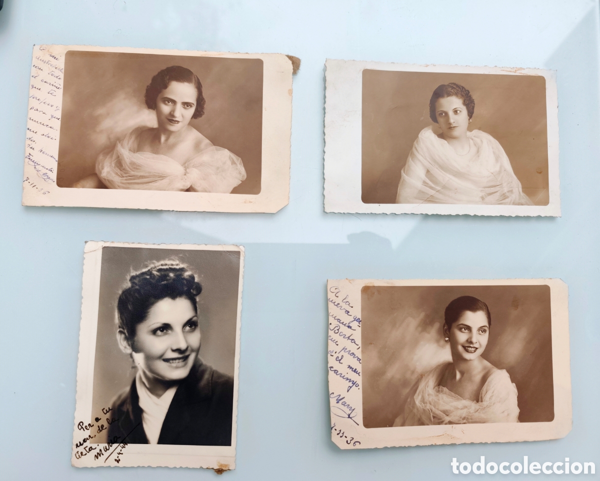 Fotograf&iacute;a antigua: Antiguos retratos mujeres. A&ntilde;os 30 y 40