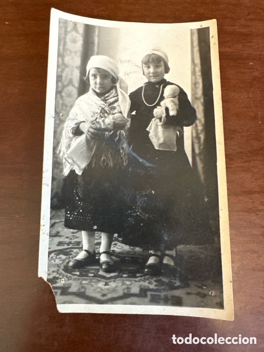 Fotograf&iacute;a antigua: FOTOGRAF&Iacute;A DE NI&Ntilde;AS VESTIDAS CON TRAJE REGIONAL GALLEGO. GALICIA. CIRCA 1920