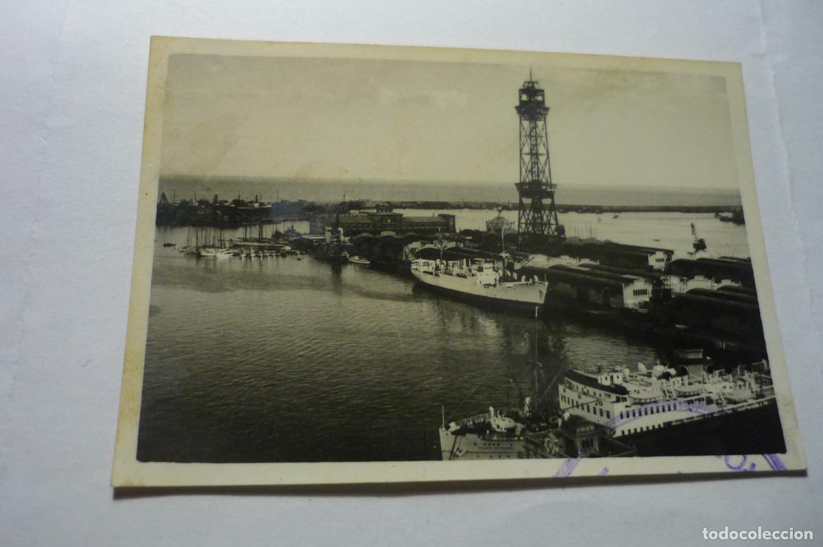 Fotograf&iacute;a antigua: foto peque&ntilde;a barcelona puerto cm