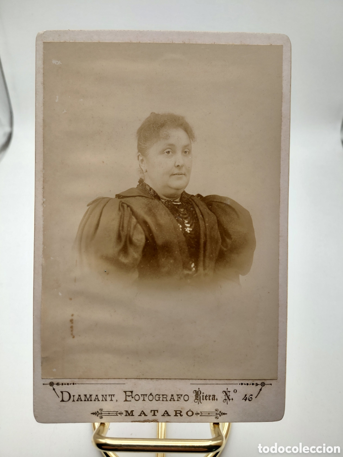 Fotograf&iacute;a antigua: FOTOGRAFO DIAMANT , MATARO / MEDIDAS 10.5 X 16.5
