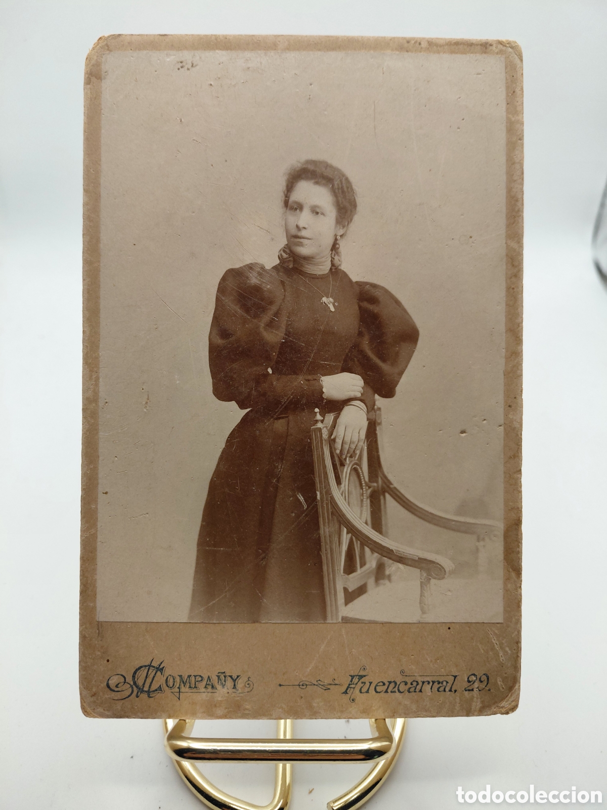 Fotograf&iacute;a antigua: FOTOGRAFO COMPA&Ntilde;Y , MADRID / MEDIDAS 11 X 16.5
