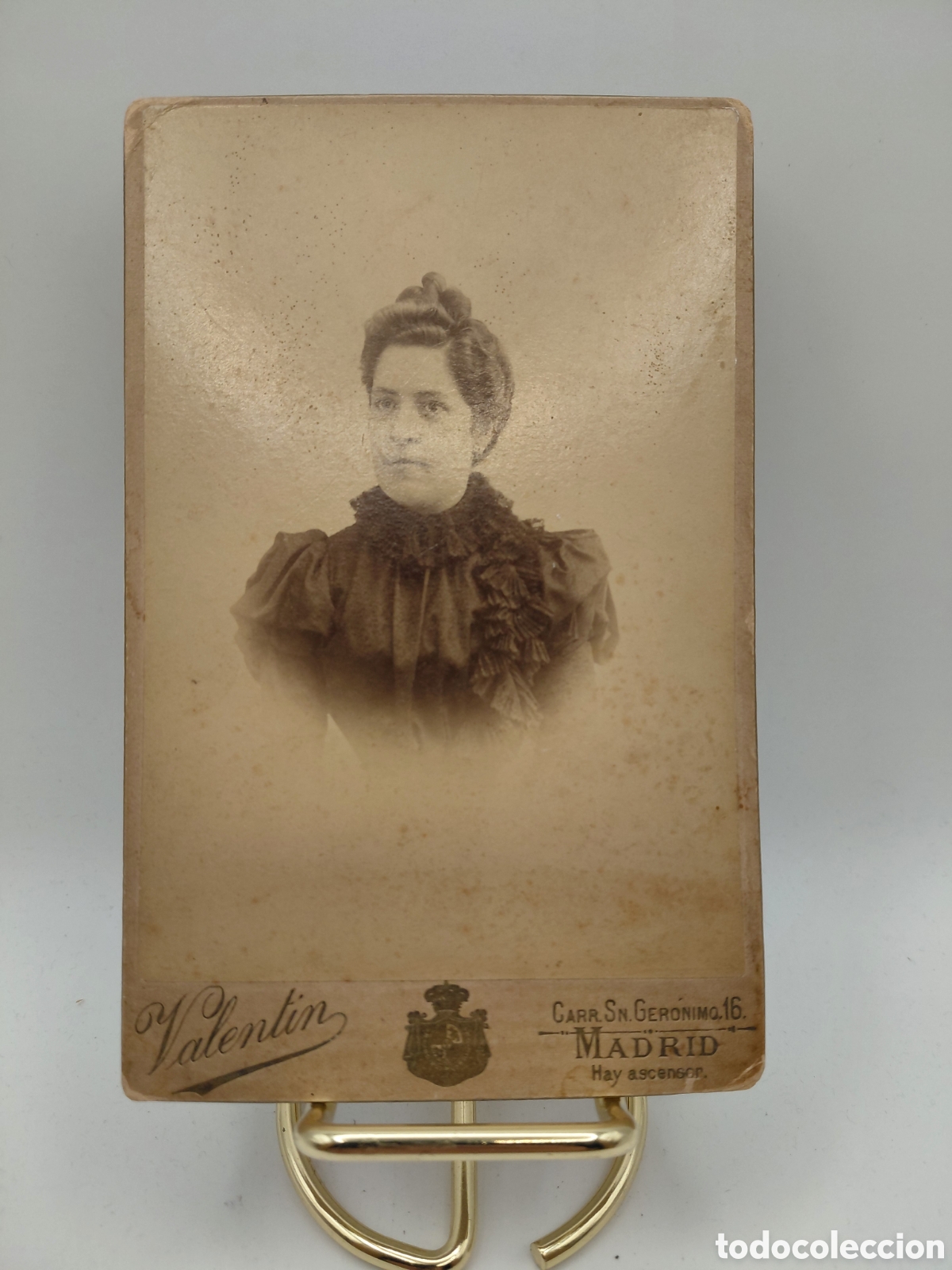 Fotograf&iacute;a antigua: FOTOGRAFIA VALENTIN , MADRID / MEDIDAS 10.5 X 16.5