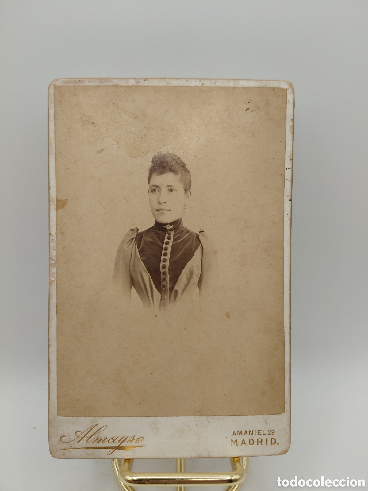 Fotograf&iacute;a antigua: FOTOGRAFIA ALMAYSO , MADRID / MEDIDAS 10.5 X 16.5