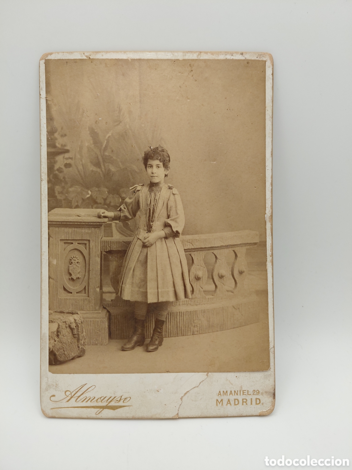 Fotograf&iacute;a antigua: FOTOGRAFO ALMAYSO , MADRID / MEDIDAS 10.5 X 16.5