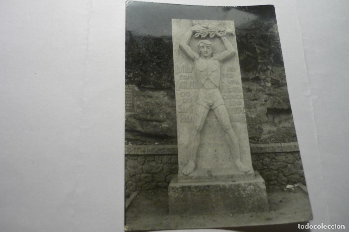 Fotograf&iacute;a antigua: FOTO MONUMENTO ALBERT BONET MARRUGAT CAMINO S.MIQUEL MONTSERRAT CM