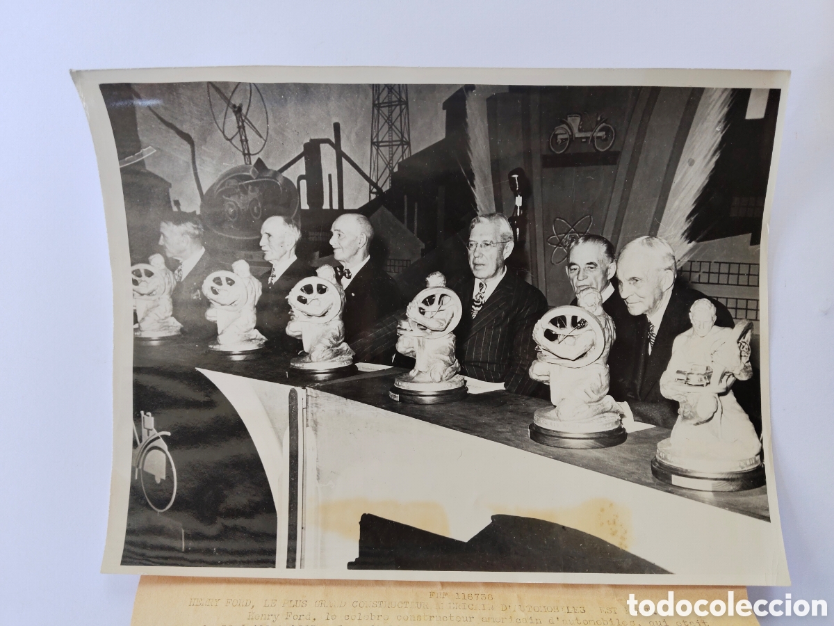 Fotograf&iacute;a antigua: ANTIGUA Y PRECIOSA FOTOGRAF&Iacute;A DE HENRY FORD EN ENTREGA DE PREMIOS HALL OF FAME DE LA AUTOMOCION AMER