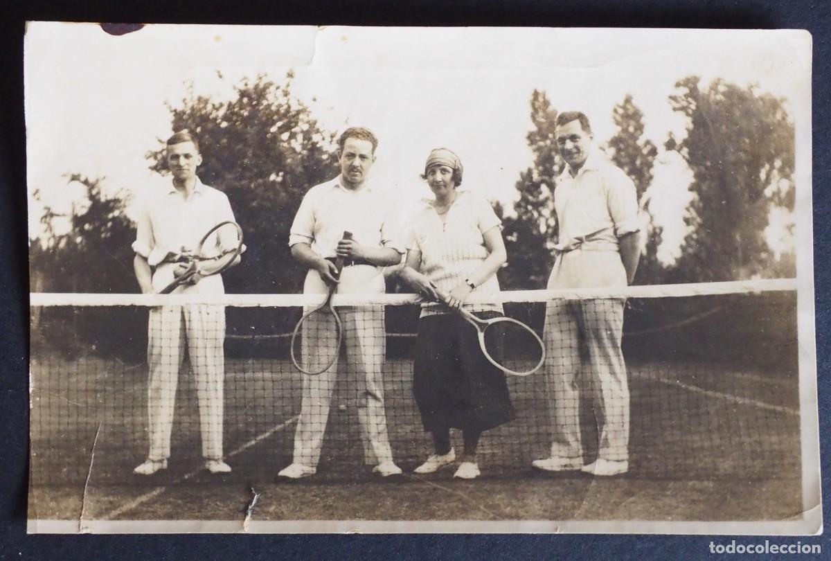 Fotograf&iacute;a antigua: ANTIGUA FOTOGRAF&Iacute;A JUGADORES DE TENIS