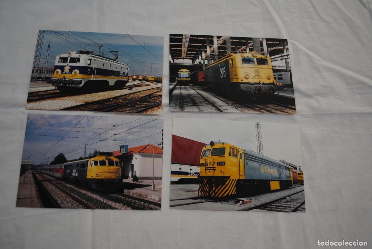 Fotograf&iacute;a antigua: MAQUINAS DE TRENES MODERNAS .