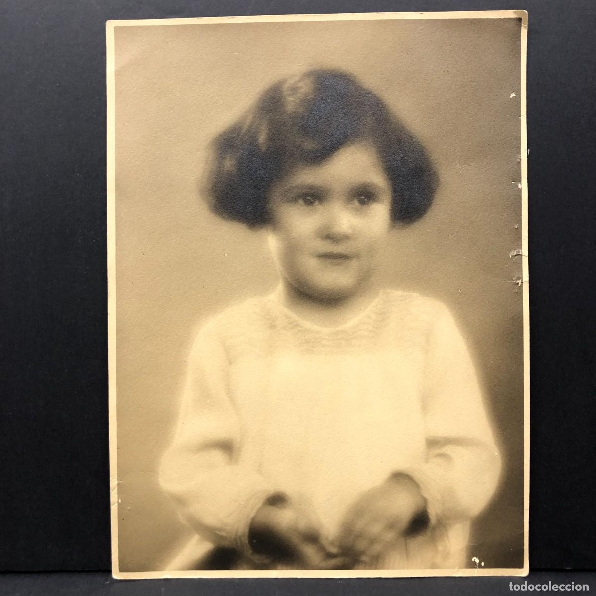 Alte Fotografie: FOTOGRAFIA - RETRATO INFANTIL DE UNA NI&Ntilde;A - PEREZ DE ROSAS & PUIG - BARCELONA - 1930 / 5240