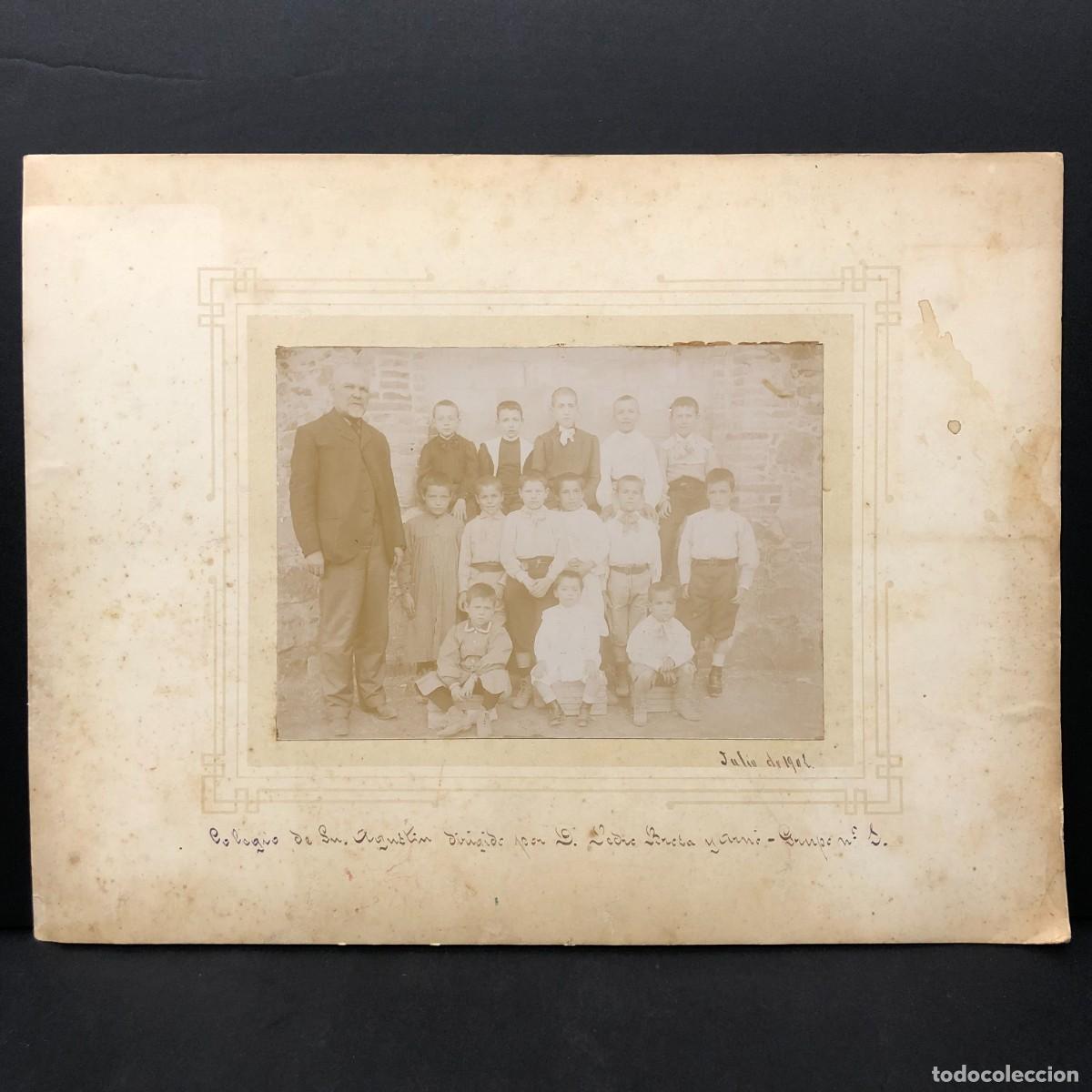 Fotograf&iacute;a antigua: FOTOGRAFIA - COLEGIO DE SAN AGUSTIN DIRIGIDO POR D. PEDRO BORTA Y ARN&Oacute; - BARCELONA - 1902 / 5245