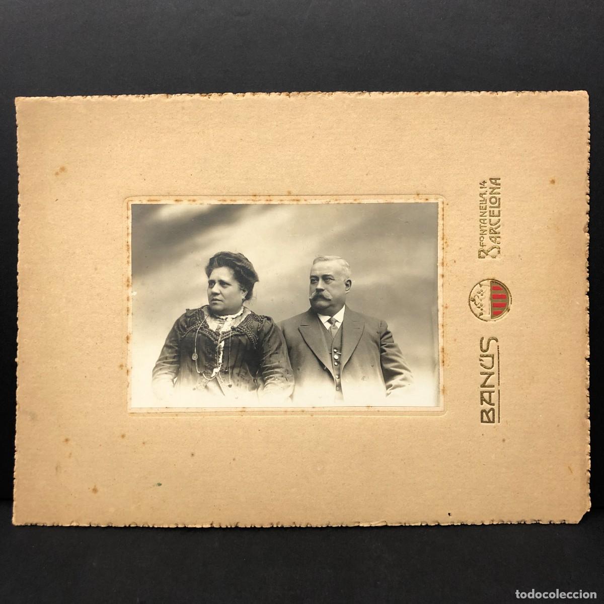 Fotograf&iacute;a antigua: FOTOGRAFIA - RETRATO DE PAREJA - BAN&Uacute;S - BARCELONA - MODERNISTA - C. 1900 / 5249