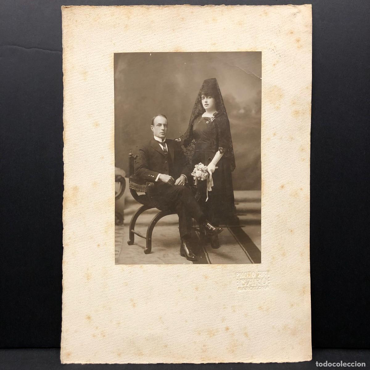 Fotograf&iacute;a antigua: FOTOGRAFIA - RETRATO DE PAREJA - MODERNISTA - C. 1900 - PHOTO ART BAR&Oacute; - BARCELONA / 5252