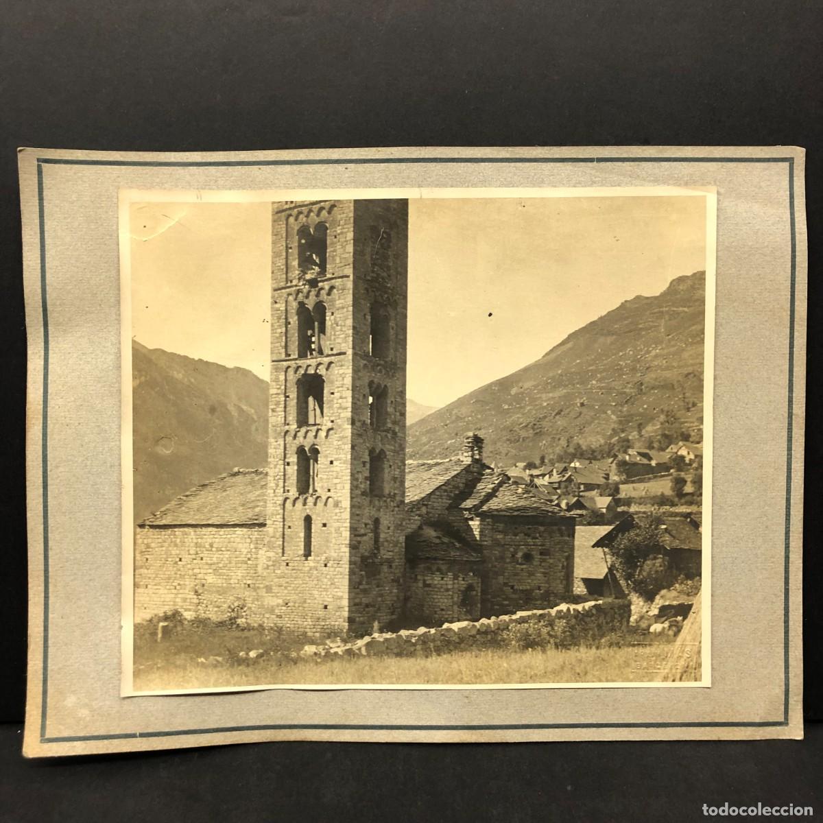 Fotograf&iacute;a antigua: SAN CLIEMTN DE TAHULL - BARRUERA - ABSIS I CAMPANAR - TA&Uuml;LL - ARXIU MAS - ANY 1904 RAR&Iacute;SSIMA / 5258