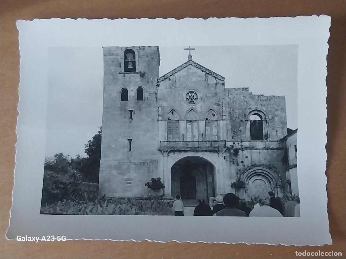 Fotograf&iacute;a antigua: IGLESIA VILAR DE FRADES BARCELOS PORTUGAL FOTOGRAFIA PARTICULAR ANTIGUA 9X7CMS ANIMADA