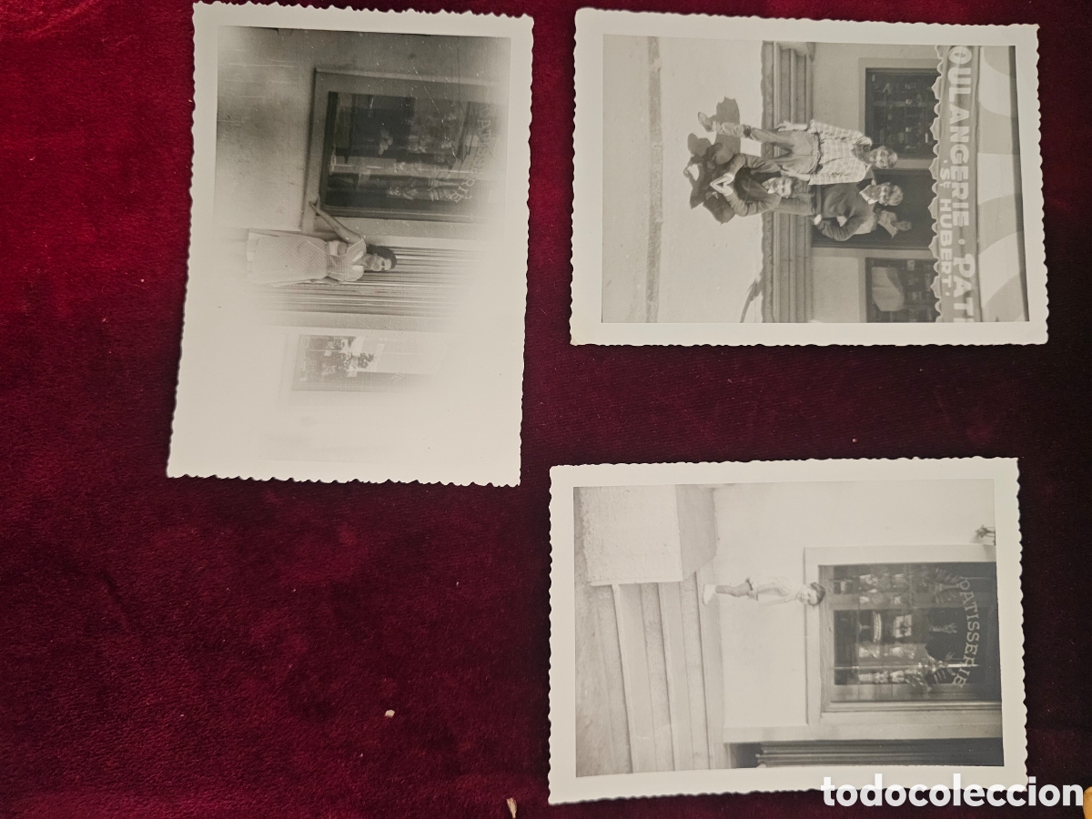 Fotograf&iacute;a antigua: 3 fotograf&iacute;as antiguas (a&ntilde;os 50-60) &ndash; Panader&iacute;a / Pasteler&iacute;a &rdquo;Boulangerie Patisserie St. Hubert&rdquo;