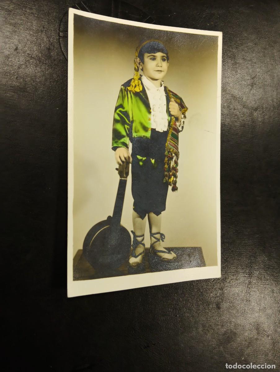 Fotograf&iacute;a antigua: BONITA FOTOGRAFIA DE NI&Ntilde;O FALLERO VESTIDO DE SARAG&Uuml;EY / TORRENTI - FOTO EDO VALENCIA A&Ntilde;OS 50